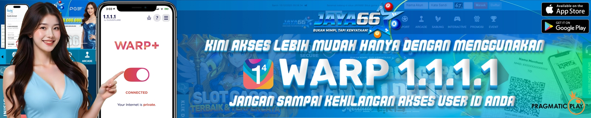 WARP Akses situs